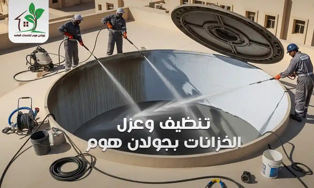 تنظيف وعزل الخزانات بجولدن هوم